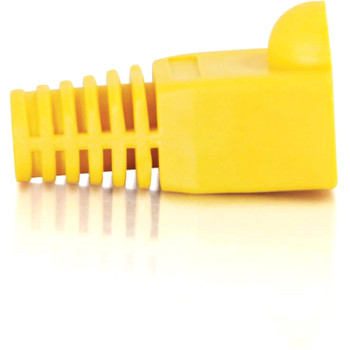 C2G RJ45 Snagless Boot Cover (6.0mm OD) - Yellow - 50pk 04756