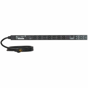 Eaton Tripp Lite Series 8.6kW 200-240V 3-Phase IsoBreaker Managed PDU - Gigabit, 36 Outlets, L15-30P Input, LCD, 10 ft. (3 m) Cord, 0U, 70 in. (1.8 m) Height, TAA PDU3EVSR1L1530