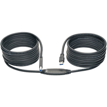 Tripp Lite by Eaton USB 3.0 SuperSpeed Active Repeater Cable (A to B M/M), 25 ft. (7.62 m) U328-025