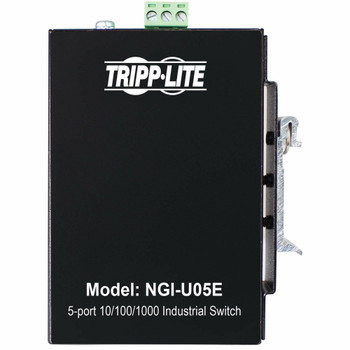 Tripp Lite by Eaton 5-Port Unmanaged Industrial Gigabit Ethernet Switch - 10/100/1000 Mbps, Ruggedized, -40�&deg; to 75�&deg;C, EIP QoS, DIN/Wall Mount - TAA Compliant NGI-U05E