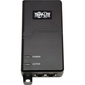 Tripp Lite by Eaton Gigabit PoE+ Midspan Active Injector - IEEE 802.3at/802.3af, 30W, 1 Port, International Power Cords NPOE-30W-1G-INT