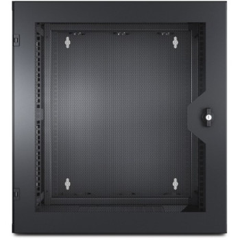 APC by Schneider Electric NetShelter WX 13U w/Threaded Hole Vertical Mounting Rail Vented Front Door Black AR100HD