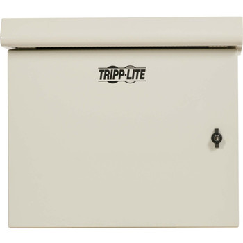 Tripp Lite by Eaton SmartRack Industrial Enclosure with Lock - NEMA 3R, Wall Mount, Metal Construction, Hinged Back, Internal Fans, 32 in. Depth, 9U, Gray SRN3RG9USDP