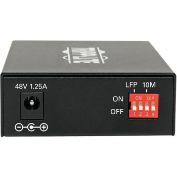 Tripp Lite by Eaton Gigabit Singlemode Fiber to Ethernet Media Converter, POE+ - 10/100/1000 SC, 1310 nm, 20 km (12.4 mi.) N785-P01-SC-SM1