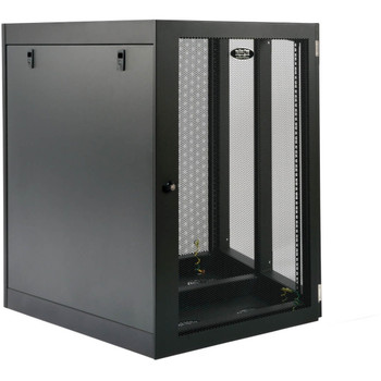 Tripp Lite by Eaton SmartRack 18U Heavy-Duty Low-Profile Server-Depth Side-Mount Wall-Mount Rack Enclosure Cabinet SRW18UHD