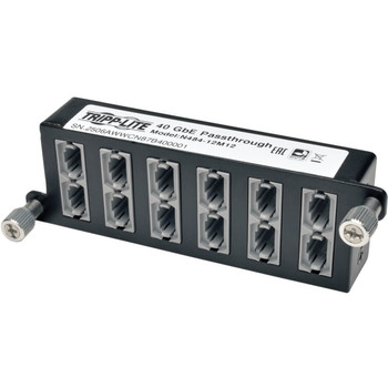 Tripp Lite by Eaton 40Gb Pass-Through Cassette - (x12) 12-Fiber MTP/MPO ( Female ) N484-12M12