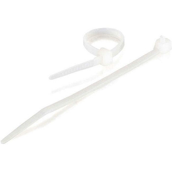 C2G 4in Cable Ties - White - 100pk 43032