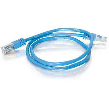 C2G 10ft Cat5e Snagless Shielded (STP) Ethernet Cable - Cat5e Network Patch Cable - PoE - Blue 27256