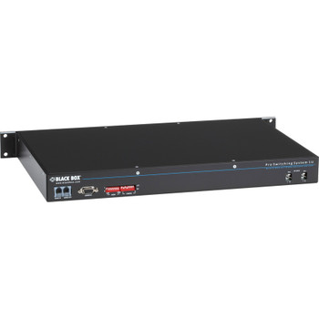 Black Box Rackmount Gang Switch - 19" , 1U, (8) RJ-45 A/B (All Pins), Network Manageable NBSALL8MGR