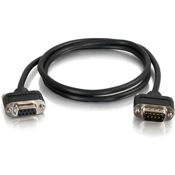 C2G 15ft CMG-Rated DB9 Low Profile Null Modem M-F 52187