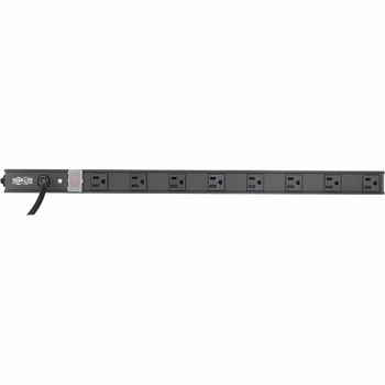 Tripp Lite by Eaton 8-Outlet Vertical Power Strip, 120V, 15A, NEMA 5-15P, 15 ft. (4.57 m) Cord, 24 in., Black Housing PS2408B