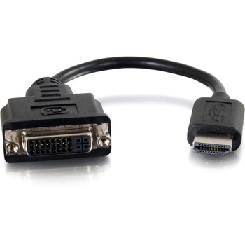 C2G 8in HDMI to DVI Adapter Converter Dongle - M/F Black 41352