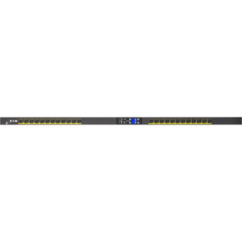 Eaton Metered Input rack PDU, 0U, 5-20P, L5-20P input, 1.92 kW max, 120V, 16A, 10 ft cord, Single-phase, Outlets: (24) 5-20R EMI101-10