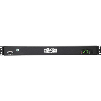 Tripp Lite by Eaton PDU 3.8kW 200-240V Single-Phase ATS/Local Metered PDU - 8 C13 and 2 C19 Outlets Dual C20 Inlets 12 ft. Cords 1U TAA PDUMH20HVATS