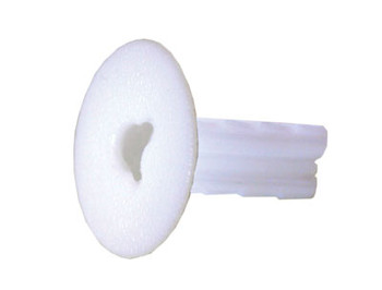 Perfect Vision PVFTBKODW Dual White Coax Feed Thru Bushings with Knockout - Bag of 100