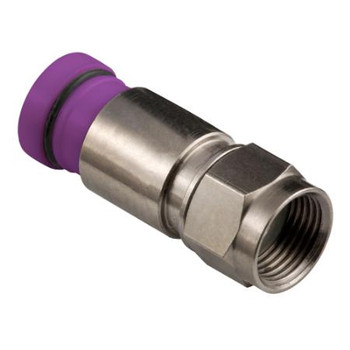 Thomas & Betts SNS1P6QS Snap-N-Seal RG6 Quad F Connectors (Bag of 50) Thomas & Betts SNS1P6QS Snap-N-Seal RG6 Quad F Connectors (Bag of 50)