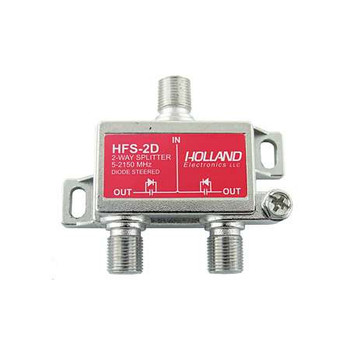 Holland HFS-2D 2-Way Diode Steered Splitter (5-2150 MHz) Holland HFS-2D 2-Way Diode Steered Splitter (5-2150 MHz)
