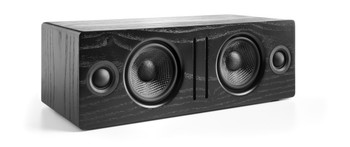 Audioengine B2 Premium Bluetooth Speaker (Black Ash) - Front no grill white background