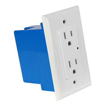 ELE9020 In-Wall Single Gang Surge Protector 1800 Joules (White) - Side View