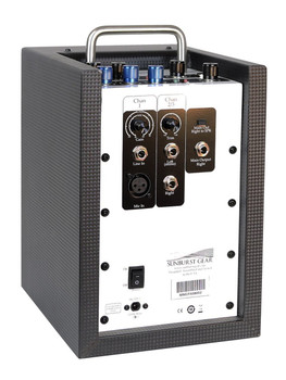 Sunburst Gear MM1P 3-Channel Mixer/Monitor Compact Portable All-In-One PA Speaker System - Rear side view Sunburst Gear MM1P 3-Channel Mixer/Monitor Compact Portable All-In-One PA Speaker System - Rear side view