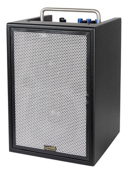 Sunburst Gear MM3P Three Channel Mixer/Monitor Portable All-in-One Battery Powered PA Speaker System - front side view Sunburst Gear MM3P Three Channel Mixer/Monitor Portable All-in-One Battery Powered PA Speaker System - front side view