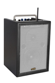 Sunburst Gear M6BR8 6 Channel Mixer/Monitor Portable All­‐in­‐One Rechargeable Bluetooth PA Speaker System - front side view