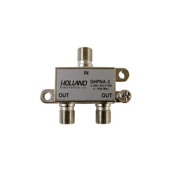 Holland Electronics GHPNA-2 IPTV Broadband 2-Way Coaxial Splitter - AT&T U-Verse approved