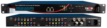 Thor H-4ADHD-DVBT-IPLL 4-Channel HDMI/YpPbr/Composite to DVB-T Low Latency Encoder Modulator with IPTV Thor H-4ADHD-DVBT-IPLL 4-Channel HDMI/YpPbr/Composite to DVB-T Low Latency Encoder Modulator with IPTV