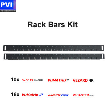 ProVideoInstruments Rack Mount Bars Kit for all PVI Encoder Modules - config