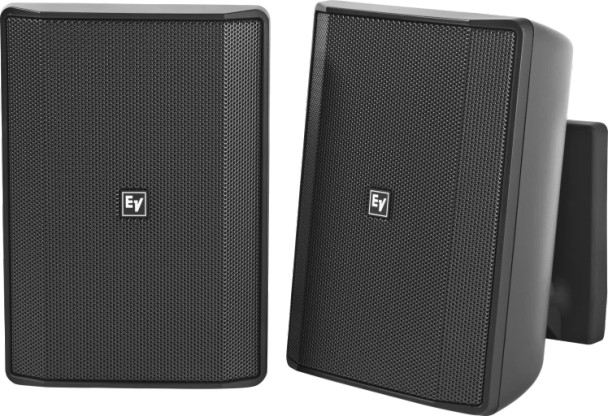 ELECTRO-VOICE EVID-S5.2TB Speaker 5" Surface Mount Quick Install Ip54 70/100v Black Pair EVID-S5.2TB