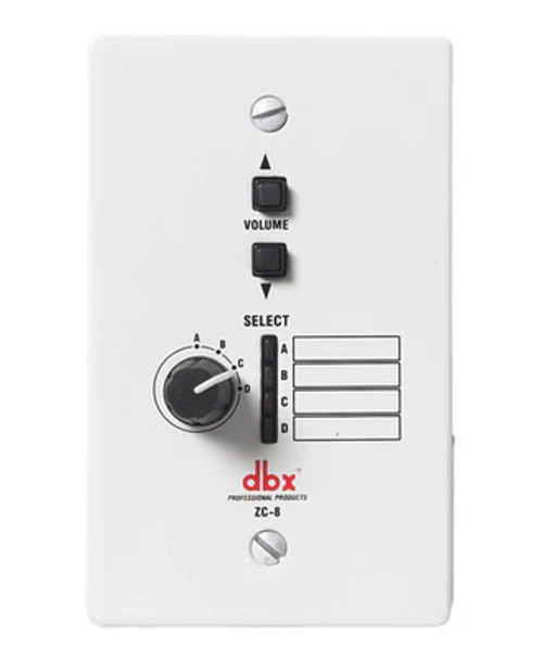 DBX ZC-8 Wall Mounted Up/Down Volume Controller ZC-8
