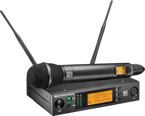 ELECTRO-VOICE RE3-ND76-5L Single Channel Wireless With Nd76 Hh Mic Uhf (488-524 Mhz) RE3-ND76-5L