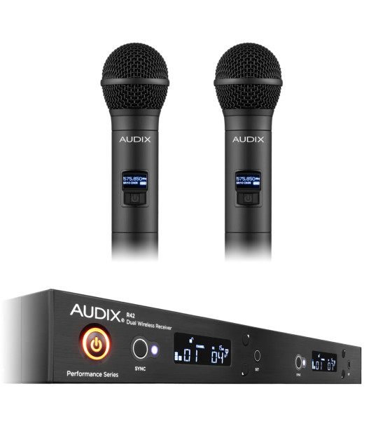 AUDIX AP42OM2A Dual Channel Wireless With Two H60/Om2 Hh Mics (522-554 Mhz) AP42OM2A