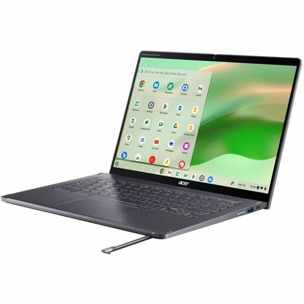 Acer Chromebook Spin 714 CP714-2WN CP714-2WN-320J 14" Touchscreen 2 in 1 Chromebook - WUXGA - 1920 x 1200 - Intel Core i3 13th Gen i3-1315U Hexa-core (6 Core) 1.20 GHz - 8 GB Total RAM - 256 GB SSD - Iron NX.KLCAA.004