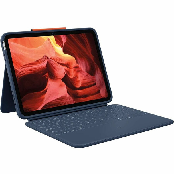 Logitech Rugged Combo 4 Rugged Keyboard/Cover Case Apple iPad (10th Generation) Tablet 920-011133