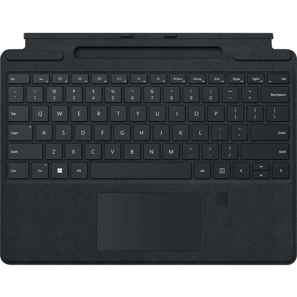Microsoft Signature Keyboard/Cover Case for 13" Microsoft Surface Pro 8, Surface Pro X Tablet - Black 8XG-00001