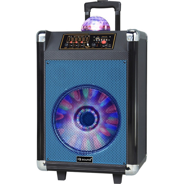 Supersonic Portable Bluetooth Speaker System - 30 W RMS - Blue IQ-3612DJBTBLU