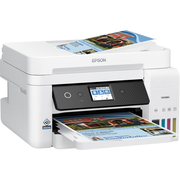 Epson WorkForce ST-C4100 Wireless Inkjet Multifunction Printer - Color C11CJ60203