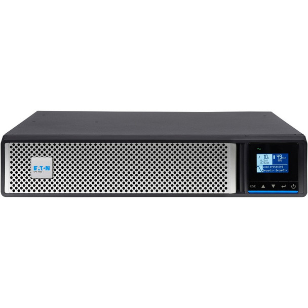 Eaton 5PX G2 1000VA 1000W 120V Line-Interactive UPS - 8 NEMA 5-15R Outlets, Cybersecure Network Card Option, Extended Run, 2U Rack/Tower 5PX1000RTG2