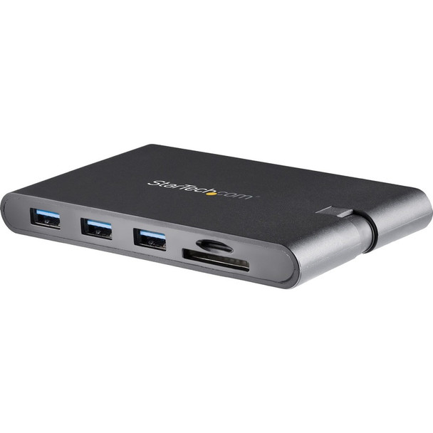 StarTech.com USB C Multiport Adapter - USB Type-C Mini Dock with HDMI 4K or VGA Video - 100W PD Passthrough, 3x USB 3.0, GbE, SD & MicroSD DKT30CHVSCPD