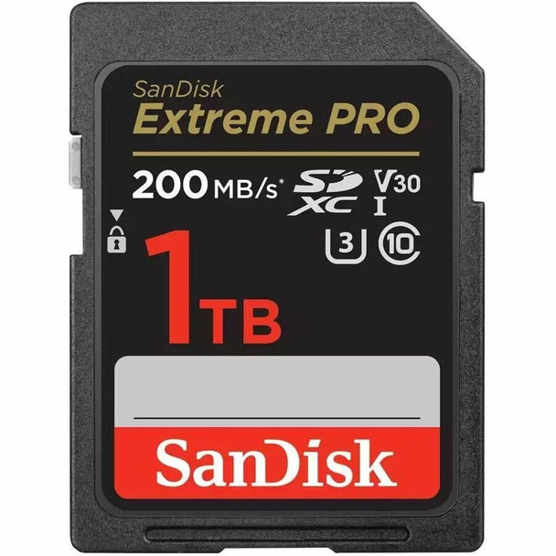 SanDisk Extreme PRO SDSDXXD-1T00-ANCIN 1 TB Class 10/UHS-I (U3) V30 SDXC - 1 Pack SDSDXXD-1T00-ANCIN