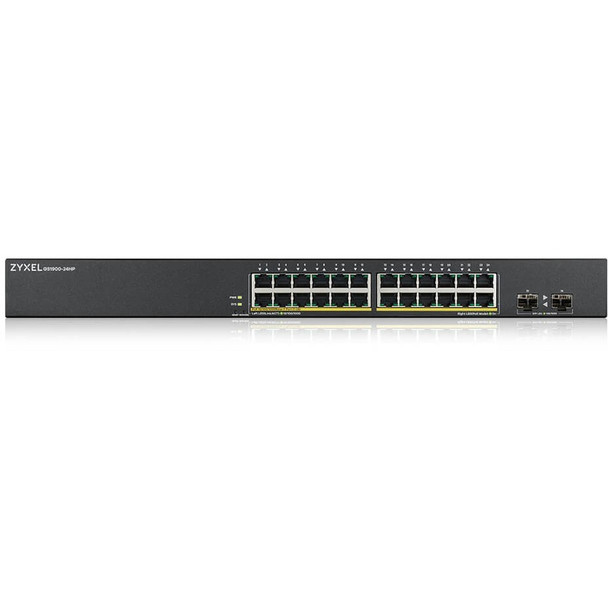 ZYXEL 24-port GbE Smart Managed PoE Switch with GbE Uplink GS1900-24HPV2