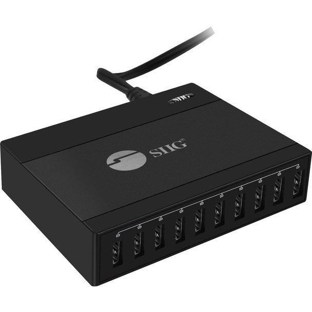 SIIG 60W 10-Port USB Charger AC-PW1G11-S1