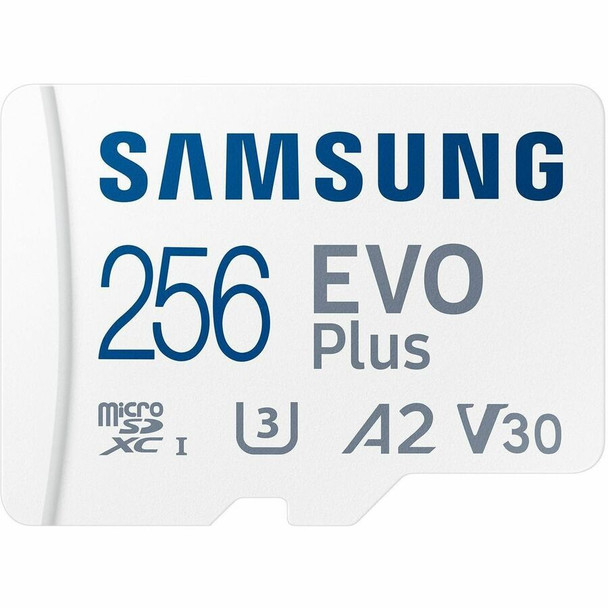 Samsung EVO Plus 256 GB Class 10/UHS-I (U3) V30 microSDXC - 1 Pack MB-MC256K