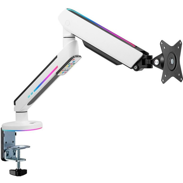 SIIG Premium Single Monitor Arm Desk Mount with Gaming RGB Lighting CE-MT3J11-S1