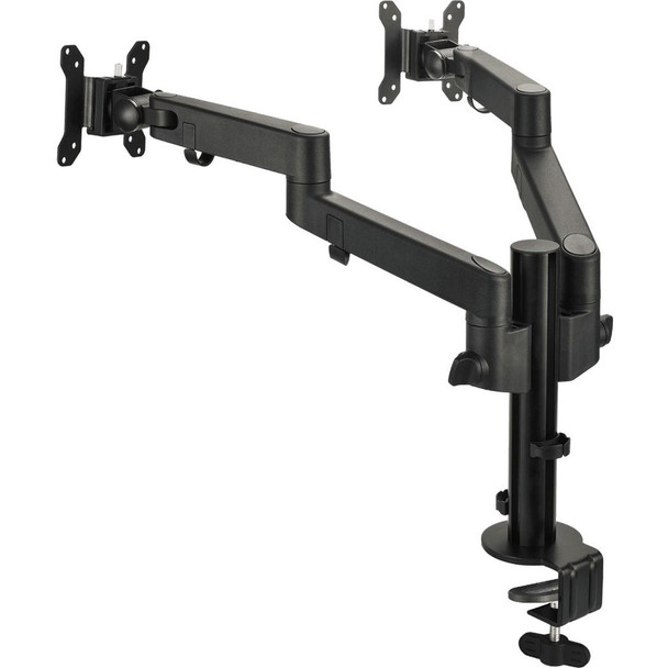 SIIG Dual Arm Pole Multi-Angle Replaceable Articulating Monitor Desk Mount - 14" to 30" CE-MT3E11-S1