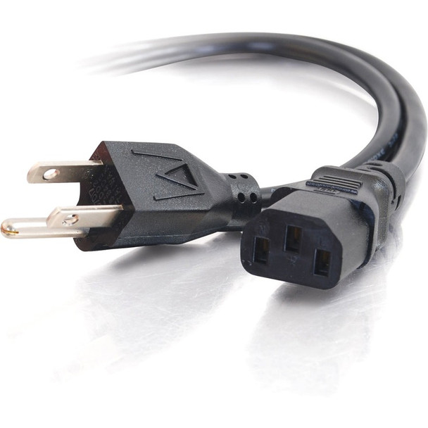 C2G 12ft Power Cord - 18 AWG - NEMA 5-15P to IEC320C13 53406