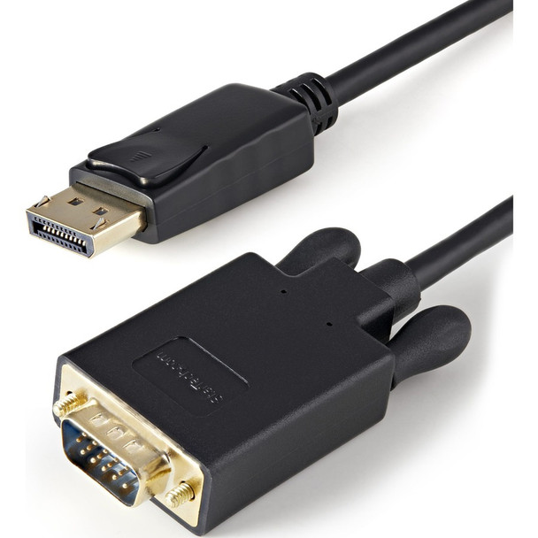 StarTech.com 3ft (1m) DisplayPort to VGA Cable, Active DisplayPort to VGA Adapter Cable, 1080p Video, DP to VGA Monitor Converter Cable DP2VGAMM3B