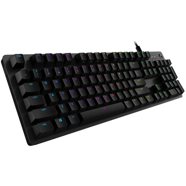 Logitech G512 CARBON LIGHTSYNC RGB Mechanical Gaming Keyboard with GX Brown switches and USB passthrough (Tactile) 920-009342