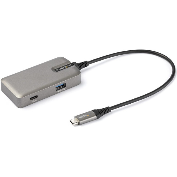 StarTech.com USB C Multiport Adapter, 4K 60Hz HDMI 2.0, 100W PD Pass-through, USB Hub, USB Type-C Mini Docking Station, 10" (25cm) Cable DKT31CHPD3